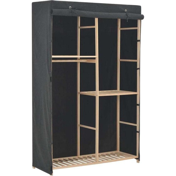 armoire à 3 niveaux Gris 110 x 40 x 170 cm Tissu