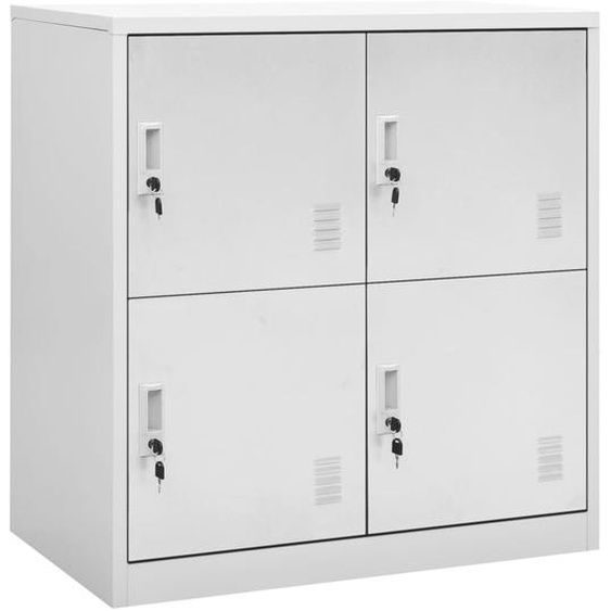 Armoire à casiers Gris clair 90x45x92,5 cm Acier