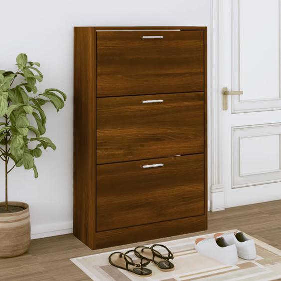Armoire à chaussures Chêne marron 63x24x103cm Bois dingénierie