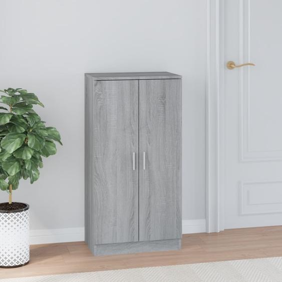 Armoire à chaussures Sonoma gris 55x35x108 cm Bois dingénierie