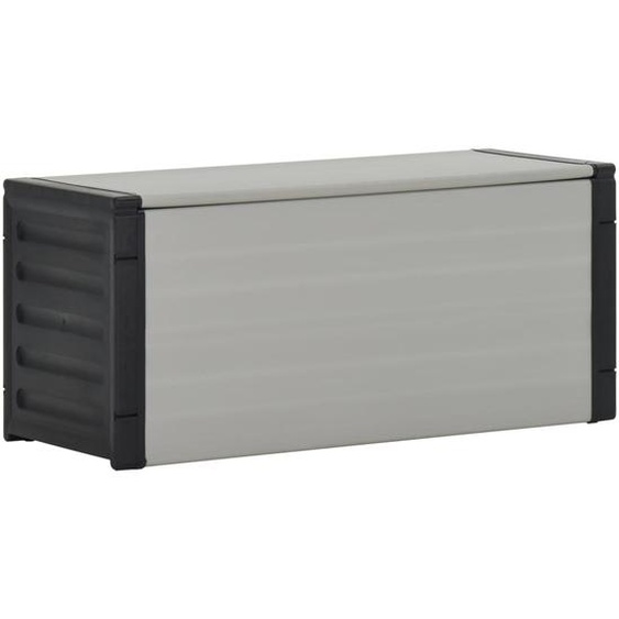 Armoire à déchets de jardin Gris 85x34x40 cm