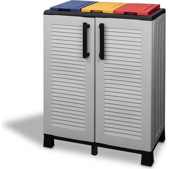 Armoire à déchets triés Linea Family 2dv/3lid-coloured
