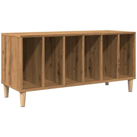 Armoire à disques chêne artisanal 100x38x48cm bois dingénierie