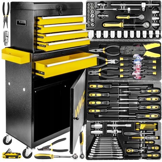 Armoire à outils 2El. + 253 El. Outils Wmc