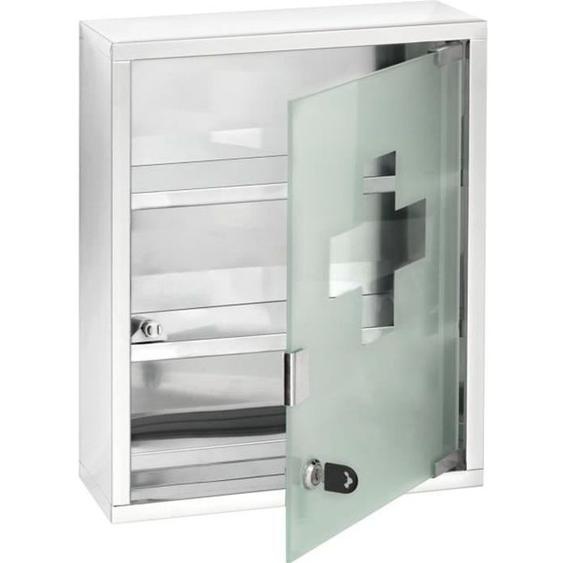 Wenko - Armoire à pharmacie - Acier - 30 x 40 cm