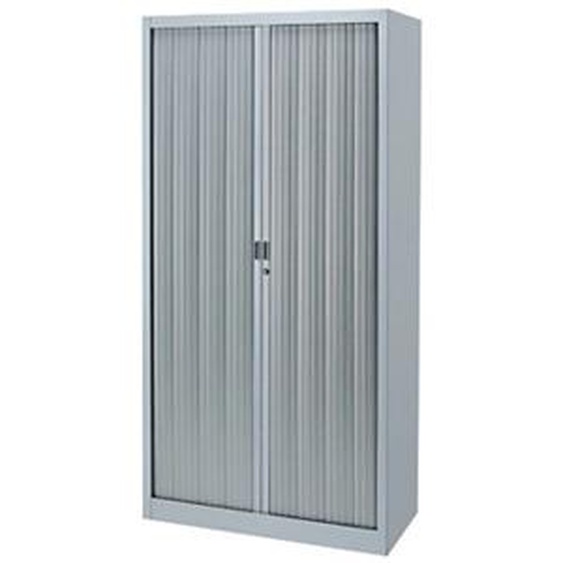 Armoire à rideaux métal Classtout - H.180 x L.90 cm - Corps Aluminium - Rideaux Aluminium