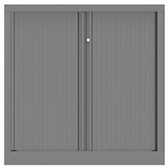 Armoire à rideaux métal Confort+ H.100 x L.100 cm - Corps Aluminium - Rideaux Aluminium