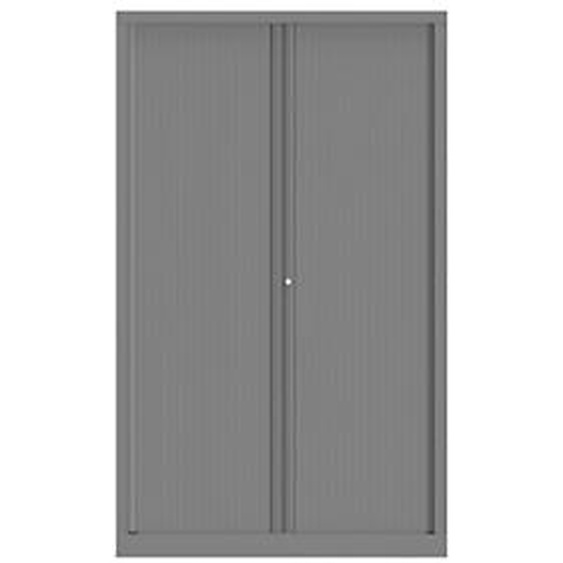 Armoire à rideaux métal Confort+ H.198 x L.120 cm - Corps Aluminium - Rideaux Aluminium