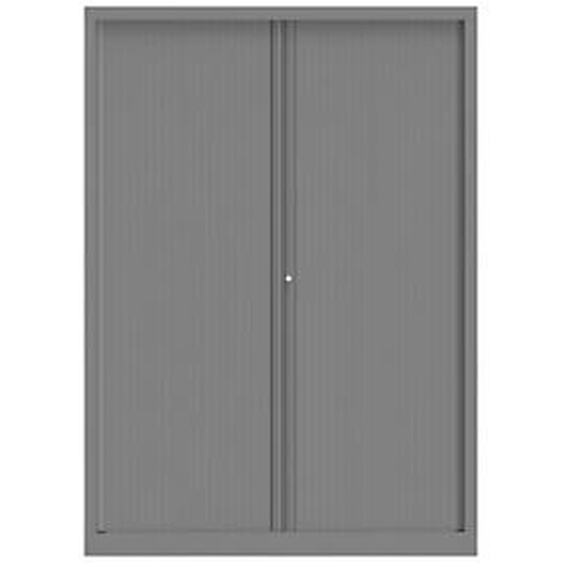 Armoire à rideaux métal Confort+ H.198 x L.140 cm - Corps Aluminium - Rideaux Aluminium