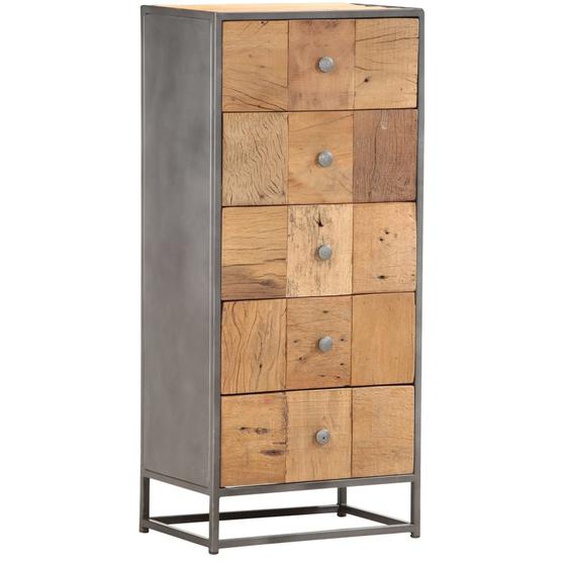 Armoire à tiroirs 45 x 30 x 100 cm Bois de récupération massif