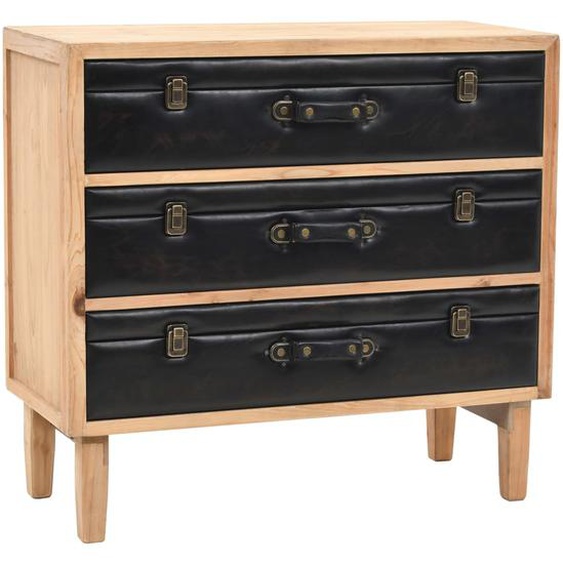 Armoire à tiroirs bois de sapin massif 80 x 36 x 75 cm