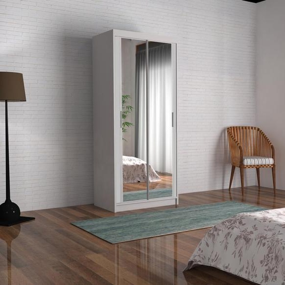 Armoire à vêtements polyvalente Chambre à coucher Étagères 90cm Étagère Armoire Bois