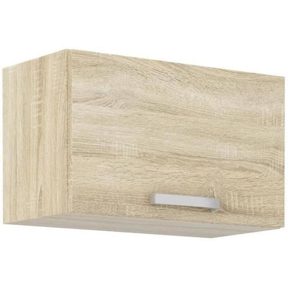 Armoire aspirante à portes basculantes -Reproduction chêne Sonoma - L 60 x 31,6 x H 36 cm - LASSEN