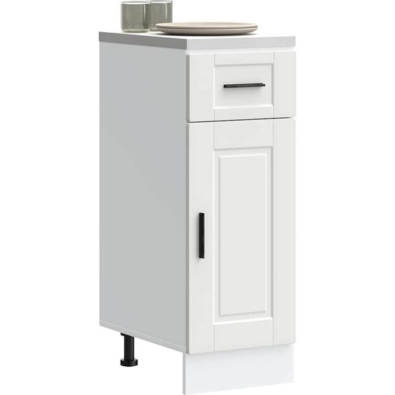 Armoire basse de cuisine Porto Blanc Matériau dérivé du bois - Armoires de cuisine 853937