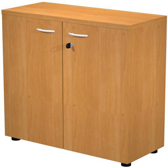 Armoire basse Pronto - L.80 x H.72 cm - 2 portes - Aulne