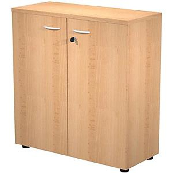 Armoire basse Pronto - L.80 x H.72 cm - 2 portes - Hêtre