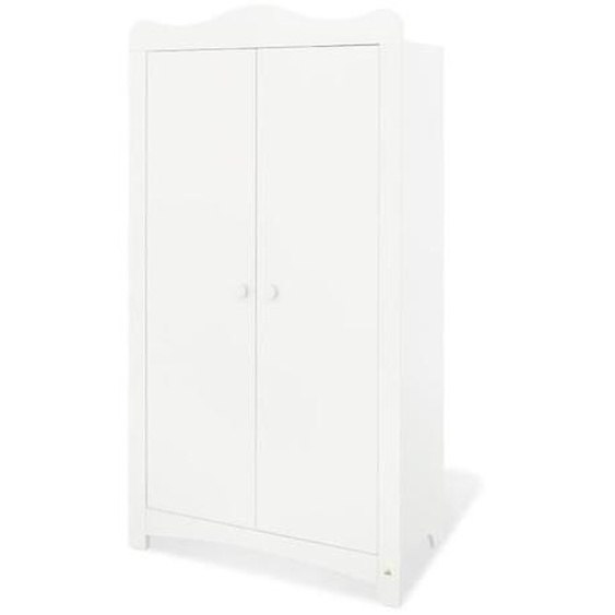 Armoire bébé - PINOLINO - Florentina - Bois massif - Blanc - 2 portes