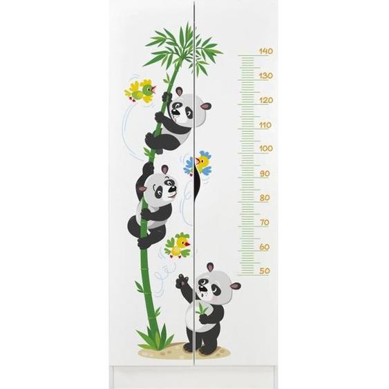 Armoire blanche deux portes Roma /motif Panda/