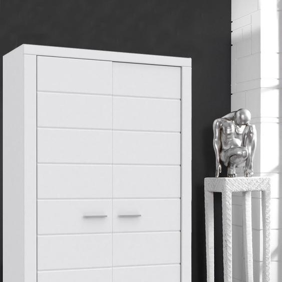 Armoire blanche mate 116 cm