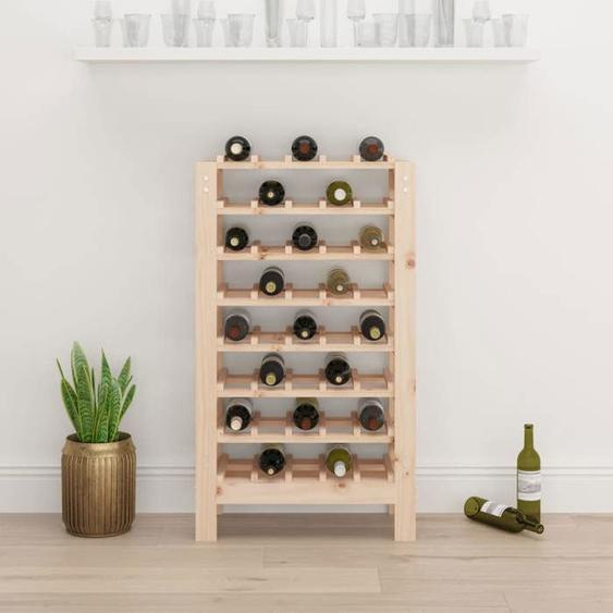Armoire bouteilles | étagère de rangement KIMMY - Casier à vin 61,5x30x107,5 cm - Bois de pin massif BFLC12156217