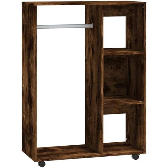 Garde-robe Chêne fumé 80x40x110 cm Bois dingénierie