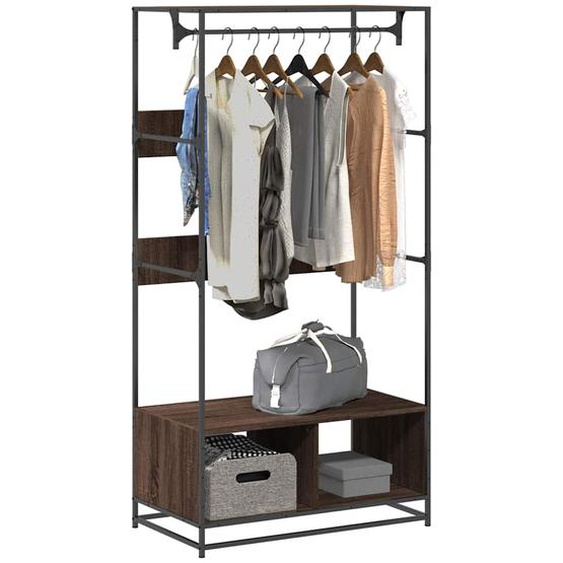 Armoire chêne marron 90x50x180 cm bois dingénierie