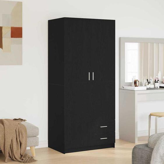 Armoire Chêne noir 80 x 52 x 180 cm Bois dingénierie