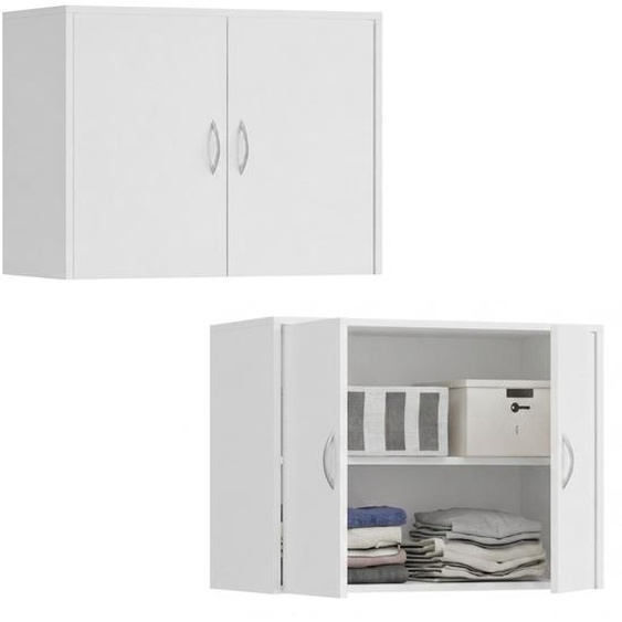 Armoire collective, meuble de rangement, étagère supérieure pour armoire, extension pour armoire, meuble dextension pour armoire. Dimensions : 74 x 55 x 35 cm. 2 portes. Convient pour chambre à coucher, salon, chambre dadolescent. Meuble de couleur