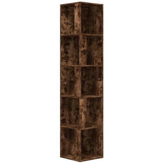 Armoire dangle Chêne fumé 33x33x164,5 cm Bois dingénierie
