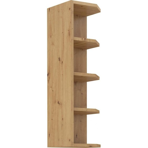Armoire d’angle haute ADARA – largeur 30 cm, chêne artisan