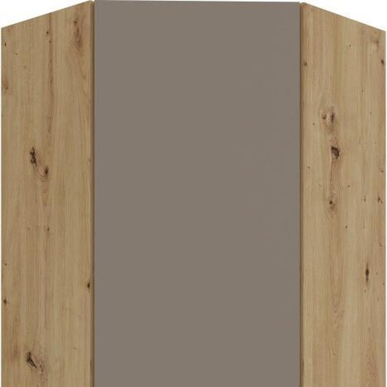 Armoire dangle haute LUNARA 1 - 60x60 cm, beige foncé / chêne artisanal
