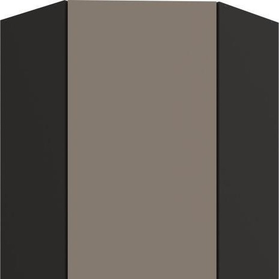 Armoire dangle haute LUNARA 1 - 60x60 cm, beige foncé / noir