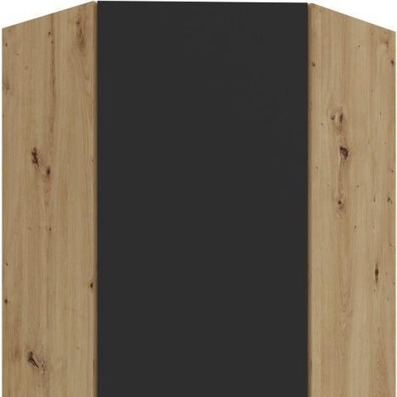 Armoire dangle haute LUNARA 1 - 60x60 cm, chêne noir/artisanal