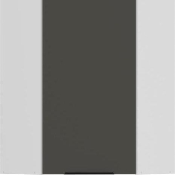 Armoire dangle haute LUNARA 1 - 60x60 cm, graphite / blanc
