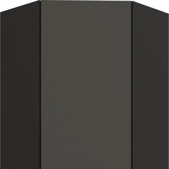 Armoire dangle haute LUNARA 1 - 60x60 cm, graphite / noir