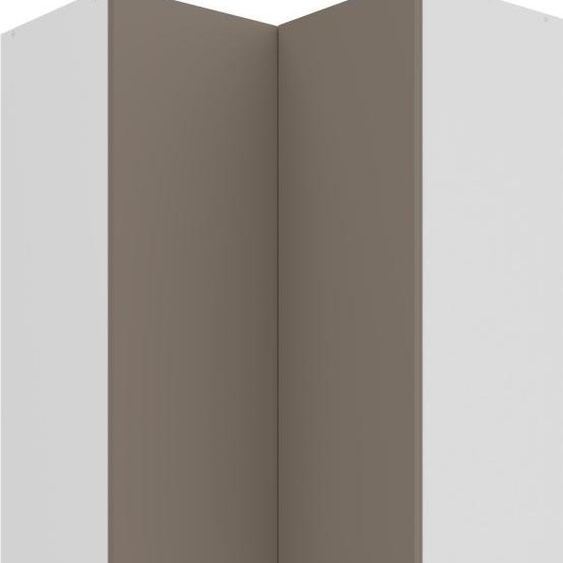Armoire dangle haute LUNARA 2 - 60x60 cm, beige foncé/blanc