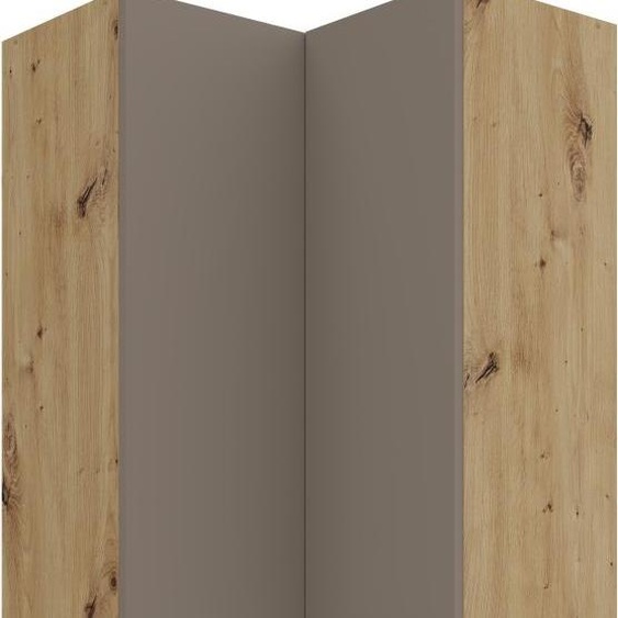 Armoire dangle haute LUNARA 2 - 60x60 cm, beige foncé / chêne artisanal