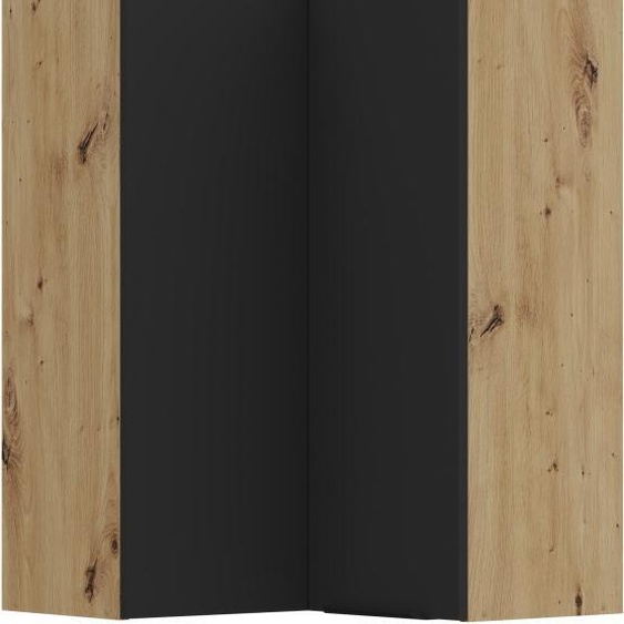 Armoire dangle haute LUNARA 2 - 60x60 cm, chêne noir/artisanal