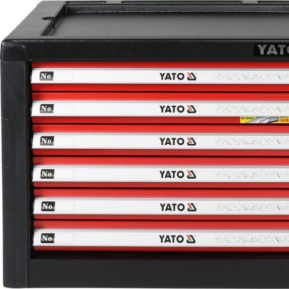 Armoire datelier 6 tiroirs 690x465x535mm rouge