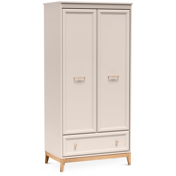 Armoire de 92x193 cm avec façades sculptées dans un style classique Serena