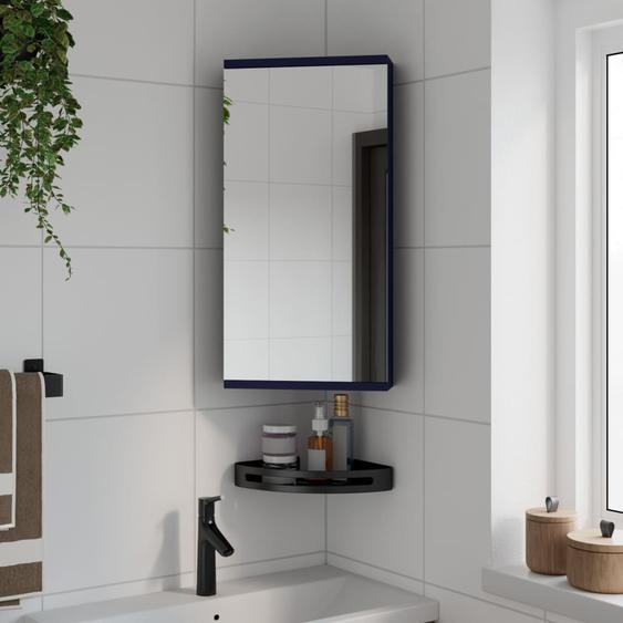 Armoire de bain à miroir dangle gris 30x24x60 cm