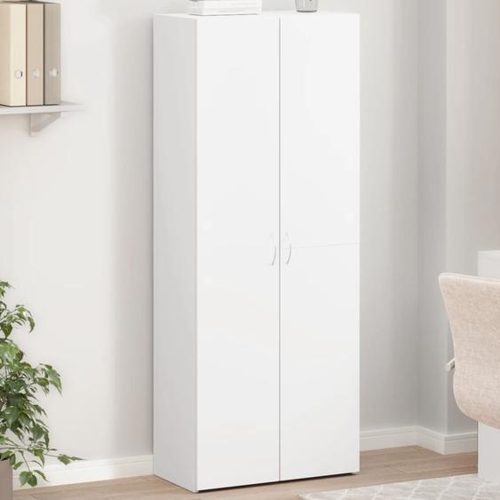 Armoire de classement blanc 60x32x153 cm bois dingénierie