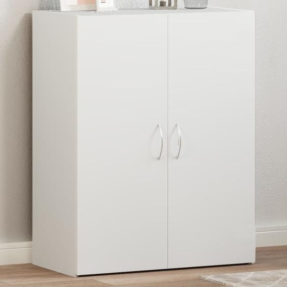 Armoire de classement blanc 60x32x77,5 cm bois dingénierie