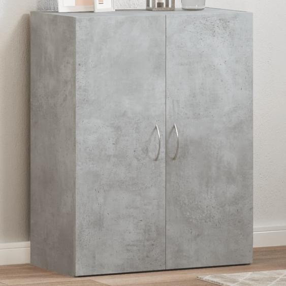 Armoire de classement gris béton bois dingénierie