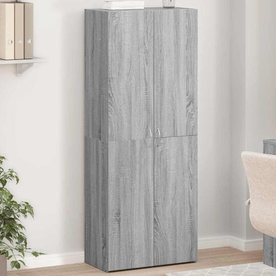 Armoire de classement sonoma gris 60x32x153cm bois dingénierie