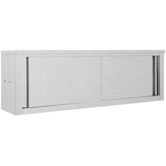 Armoire de cuisine avec portes coulissantes 150x40x50 cm Inox