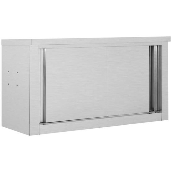 Armoire de cuisine avec portes coulissantes 90x40x50 cm Inox