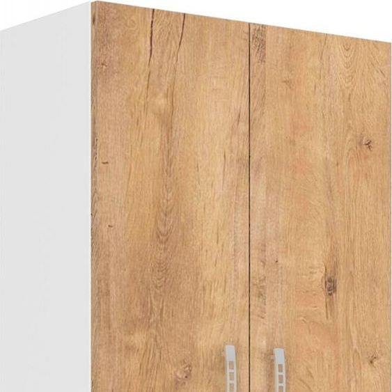 Armoire de cuisine supérieure SABRYA – largeur 60 cm, chêne lefkas / blanc