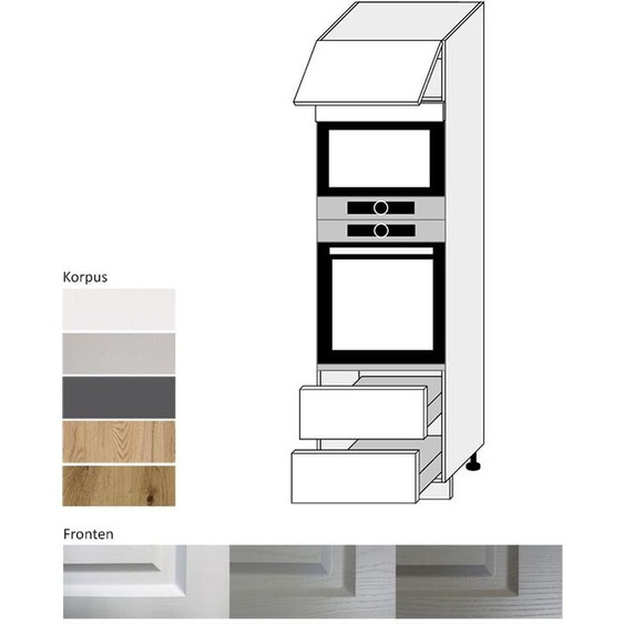 Armoire de four EB-D14/RU/2E/284, tiroir à sortie totale de 60 cm, couleur du corps et de la façade au choix