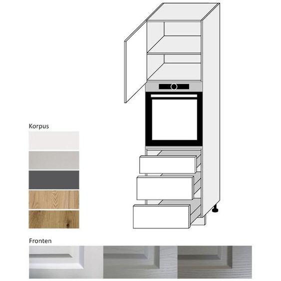 Armoire de four EB-D14/RU/3M, tiroir à sortie partielle de 60 cm, couleur du corps et de la façade au choix